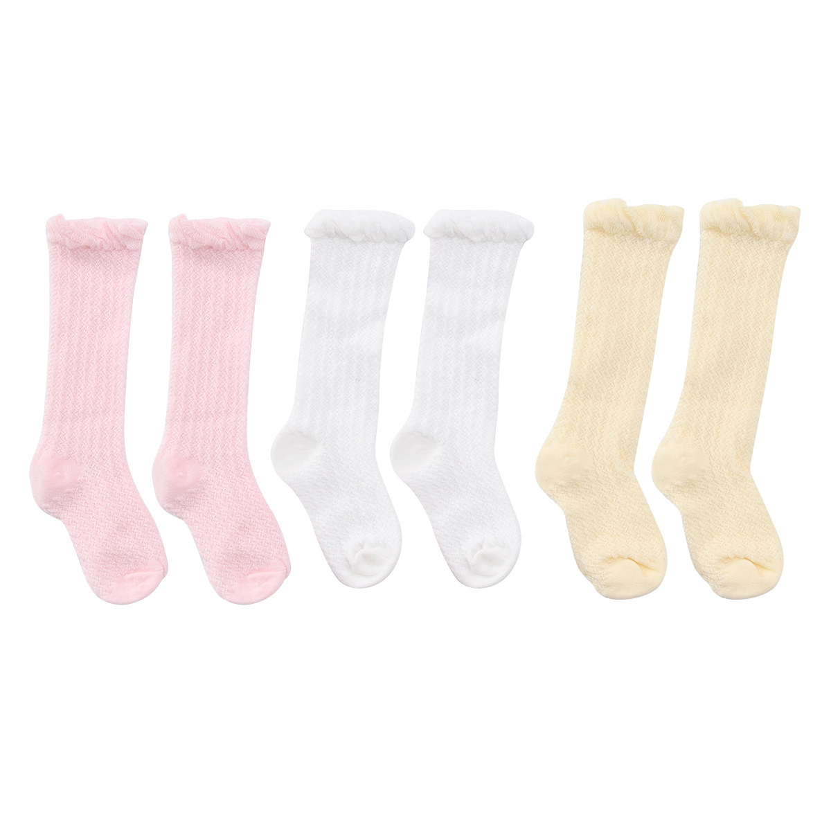 Unisex Baby Socks Non Slip - 3 paires de chaussettes longues pour