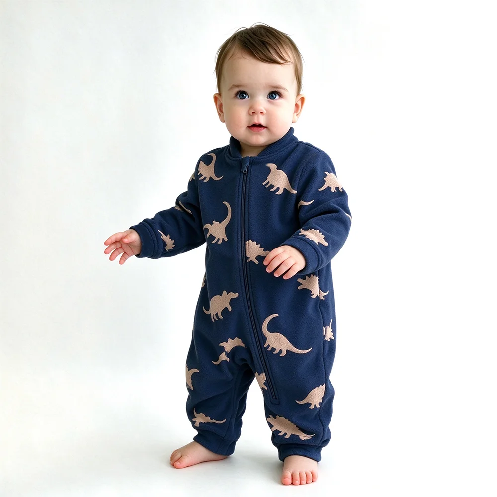 Combinaison polaire douce et c - Cotton Baby Onesies Zipper avis et prix