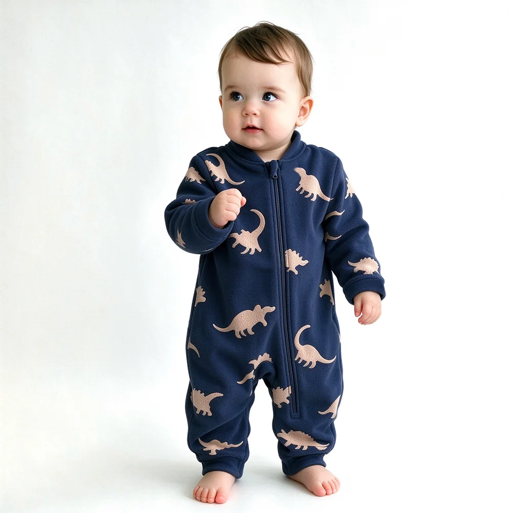 Combinaison polaire douce et c - Cotton Baby Onesies Zipper avis et prix