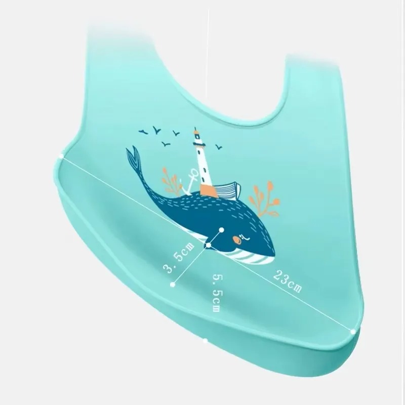 PANGDUBE Bavoirs pour bébé en  - Waterproof Baby Bibs Silicone avis et prix