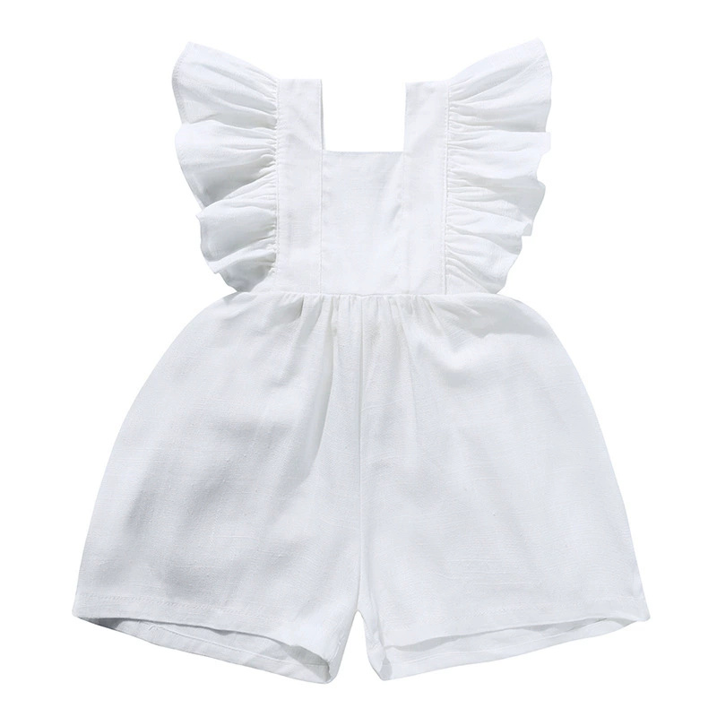 Barboteuse d'été 2026 pour nou - Baby Summer Linen Sleeveless Jumpsuit avis et prix