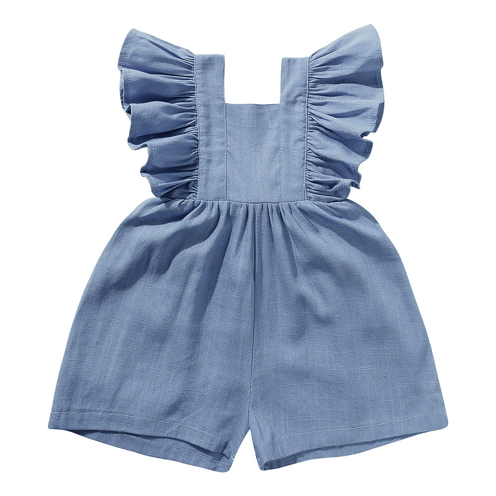 Barboteuse d'été 2026 pour nou - Baby Summer Linen Sleeveless Jumpsuit avis et prix